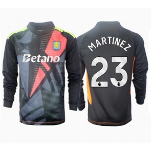 Aston Villa Emiliano Martinez #23 Målmand Replika Udebanetrøje 2024-25 Langærmet